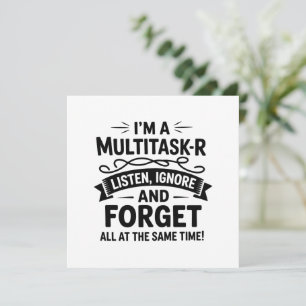 Lustig Ich bin ein Multitasker Sagt Mama Leben Pap Einladung