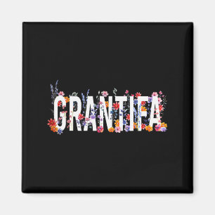 Lustig ich bin Grantifa Vintage Floral Frauen Magnet