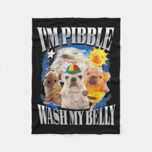Lustig Ich Bin Pibble Hund Welpe Wasche Reinige Me Fleecedecke