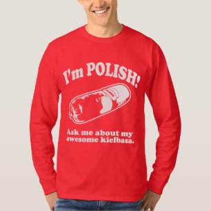 Lustig! Ich bin polnischer Entwurf T-Shirt
