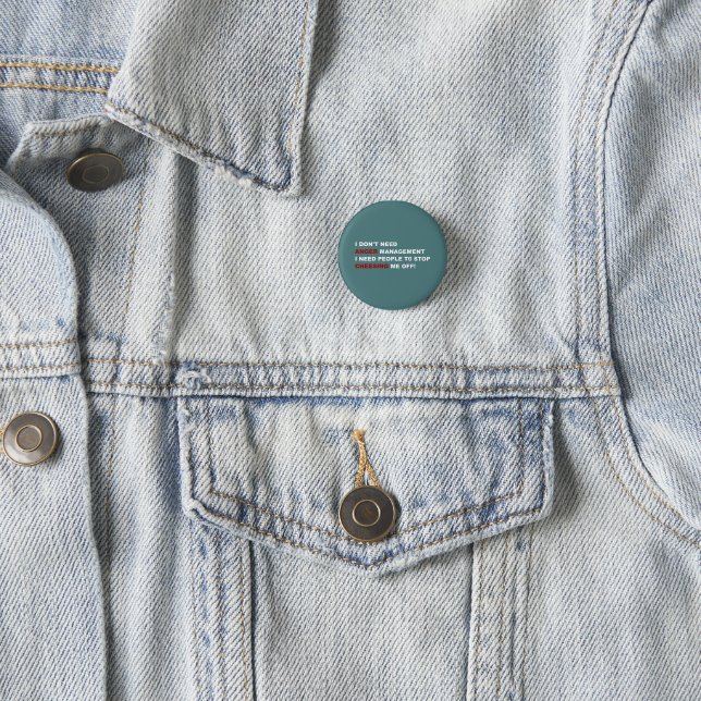 Lustig Ich Brauche Kein Ärger-Management Button (Beispiel)