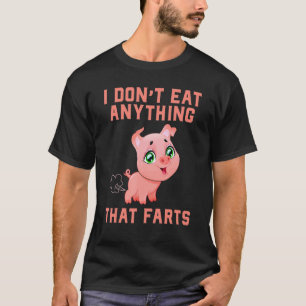 Lustig, ich esse nichts, was furzt Veganer Pflanze T-Shirt