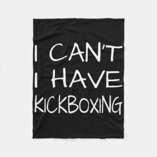 Lustig - Ich kann nicht, ich habe Kickboxen Fleecedecke