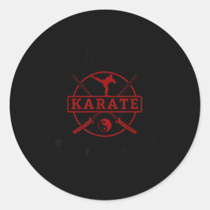 Lustig, ich kenne keinen Karate-Studentengürtel Ku Runder Aufkleber