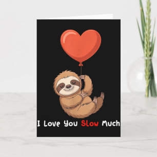 Lustig Ich Liebe Dich Langsam Viel Süße Faultier V Karte