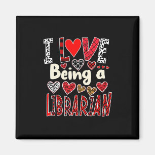 Lustig, ich liebe es, an Valentinstagen Bibliothek Magnet