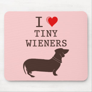 Lustig ich liebe kleinen Wiener Dachshund Mousepad