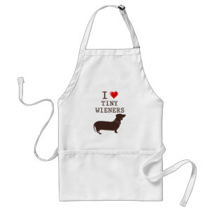Lustig ich liebe kleinen Wiener Dachshund Schürze