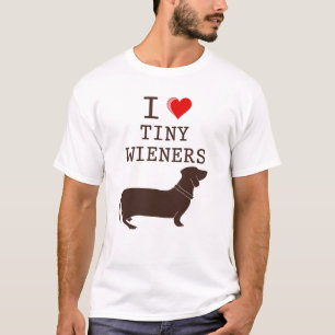 Lustig ich liebe kleinen Wiener Dachshund T-Shirt