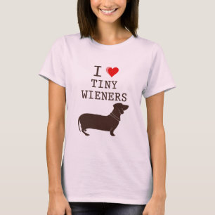 Lustig ich liebe kleinen Wiener Dachshund T-Shirt