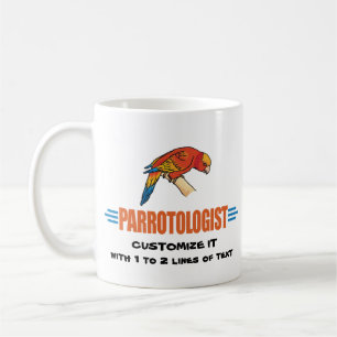 Lustig ich liebe Papageien Kaffeetasse