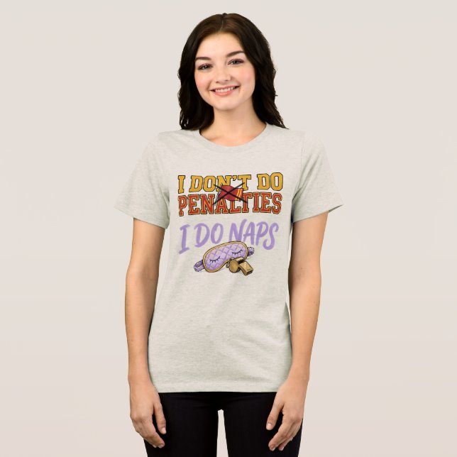 Lustig, ich mache keine Strafen, ich mache Nickerc Tri-Blend Shirt (Vorderseite voll)