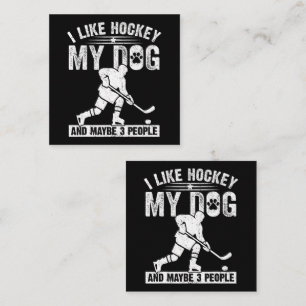 Lustig, ich mag Hockey, meinen Hund und vielleicht Begleitkarte