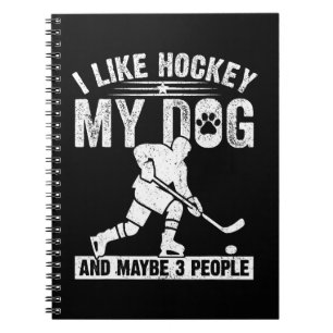 Lustig, ich mag Hockey, meinen Hund und vielleicht Notizblock