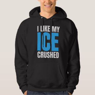 Lustig Ich mag mein Eis zerstoßen Lustig Herren Hoodie