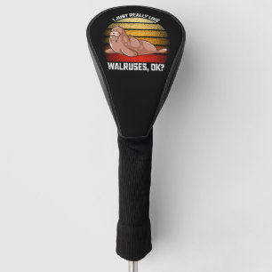 Lustig, ich mag Walrosse einfach wirklich Ok Golf Headcover