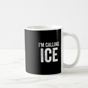 Lustig Ich rufe Eis-Spaß-Gag-Novity-Polizei-Cop-H Kaffeetasse