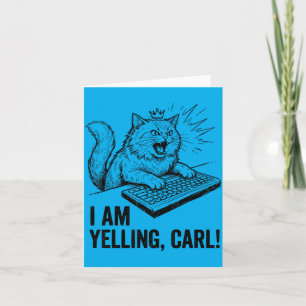 Lustig Ich Schrei Carl Do Katzen Meme Humor Zitat Karte