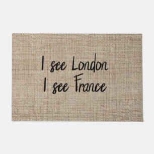 Lustig Ich sehe London Ich sehe Frankreich Fußmatte