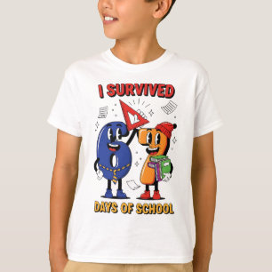 Lustig ich überlebte 67 Tage Schul-Meme Kinder Leh T-Shirt
