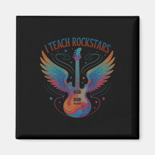 Lustig, ich unterrichte Rockstars Lehrer Musikteam Magnet