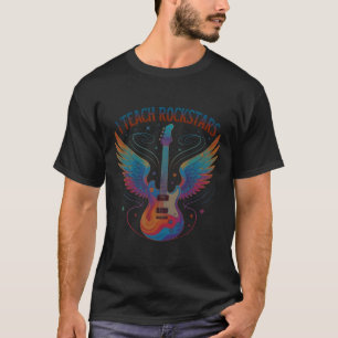 Lustig Ich unterrichte Rockstars Lehrer Musikteam T-Shirt