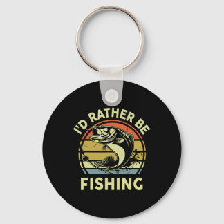 Lustig Ich Würde Eher Fischen-shirt Männer Frauen Schlüsselanhänger
