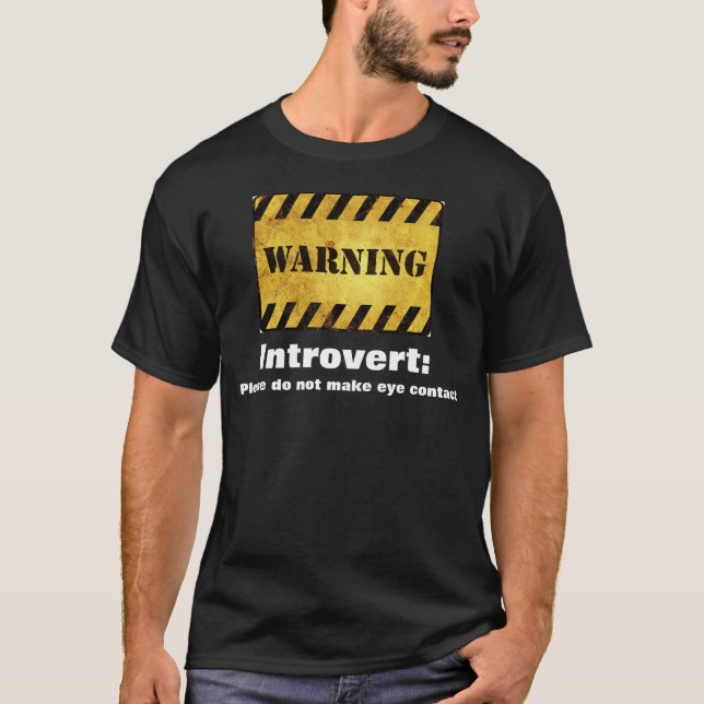 Lustig Introvert T-Shirt (Vorderseite)