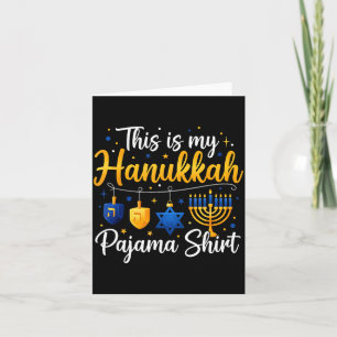 Lustig ist das mein Hanukkah Pajamakah Pyjama Chan Karte