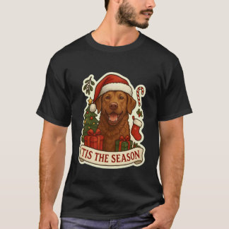 Lustig ist die Jahreszeit Chesapeake Bay Retriever T-Shirt