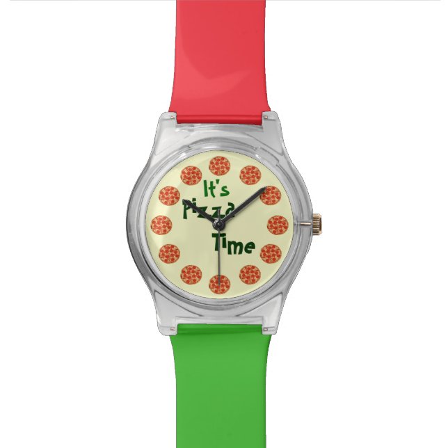 Lustig ist es Pizza-Zeit Uhr (Nahaufnahme)