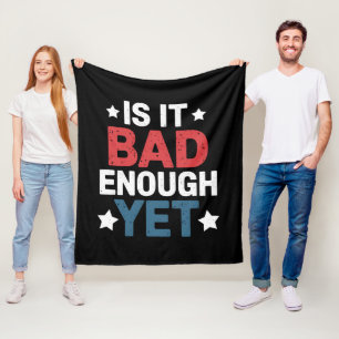 Lustig Ist es schlecht genug doch patriotisch poli Fleecedecke