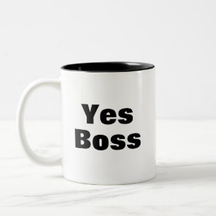 Lustig Ja Chef Arbeit Nein Zweifarbige Tasse