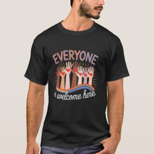 Lustig Jeder Ist Hier Willkommen Lehrer Zitat Für T-Shirt