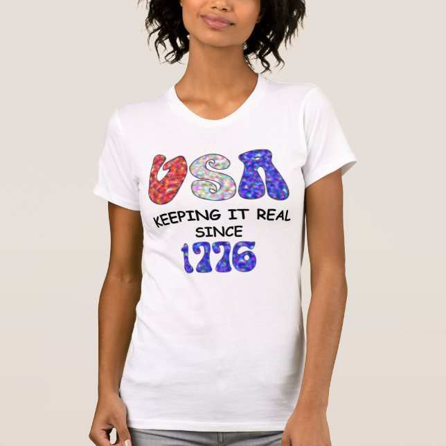 lustig Juli 4. T-Shirt (Vorderseite)