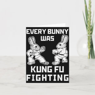 Lustig kämpfte jeder Hase Kung Fu Ostern Karte