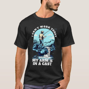 Lustig Kann nicht arbeiten Arm ist in Gips Männer T-Shirt