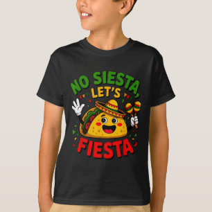 Lustig Kein Siesta Lass uns Fiesta Cinco Mayo Taco T-Shirt