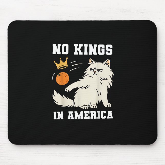 Lustig Keine Könige In Amerika Retro Klassiker Mousepad (Vorne)