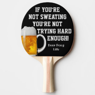 Lustig klatschen Sie Gesprächs-Bier-Klingeln Pong Tischtennis Schläger
