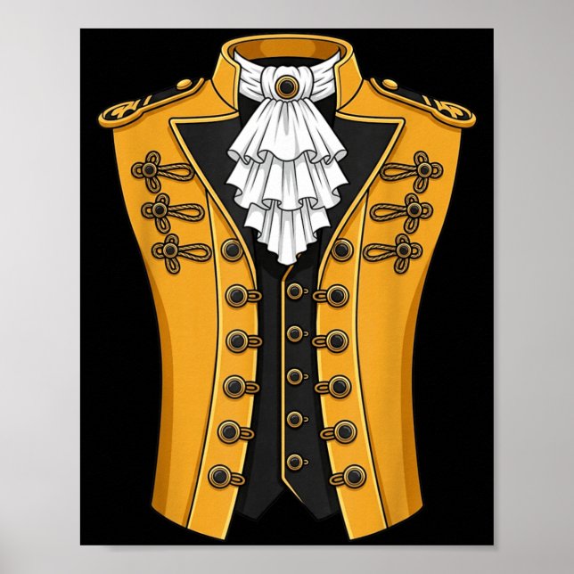 Lustig Kolonial-18.-Jahrhundert Historisches Ameri Poster (Vorne)