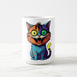Lustig - Lächelnde Katze - Kaffeetasse