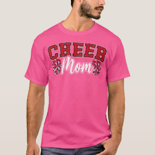 Lustig Laut Stolz Jubel Mama Cheerleading Rot B T-Shirt