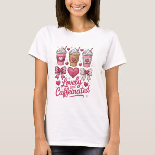 Lustig Liebenswert und Koffeinhaltig Süße Valentin T-Shirt
