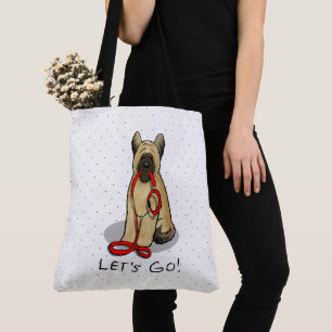 Lustig Los geht's! Spaziergang Briard (cr tawny sc Tasche