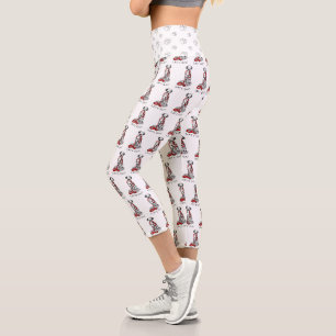 Lustig Los geht's! Spaziergang Dalmatiner Hund (sc Capri Leggings