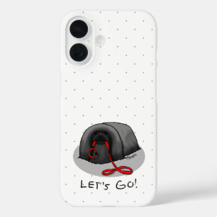Lustig Los geht's! zum Spaziergang Pekingese-Hund iPhone 16 Hülle