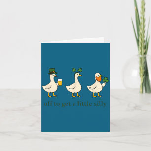 Lustig los, kleine alberne Gans, zur Party Karte