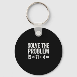 Lustig Lösen Sie das Problem 67 Meme Six Seven  Schlüsselanhänger