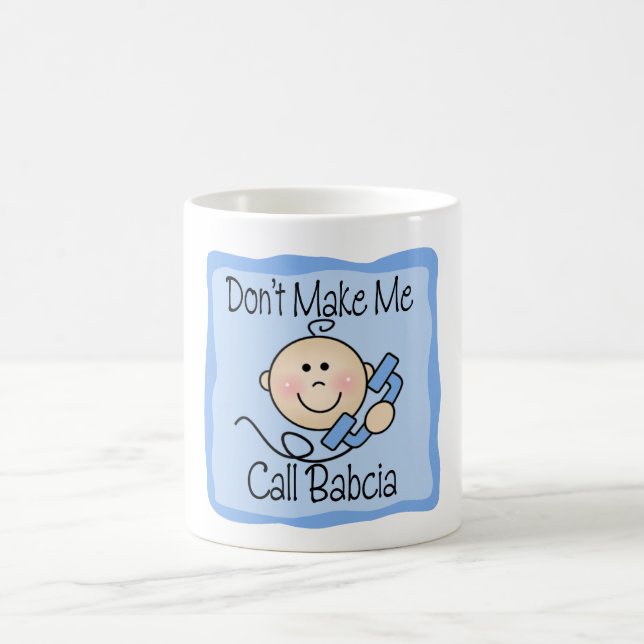 Lustig machen Sie mich Anruf Babcia nicht Kaffeetasse (Mittel)